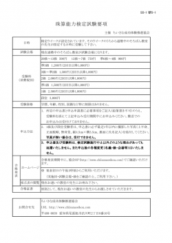 珠算能力検定要項 ページ1